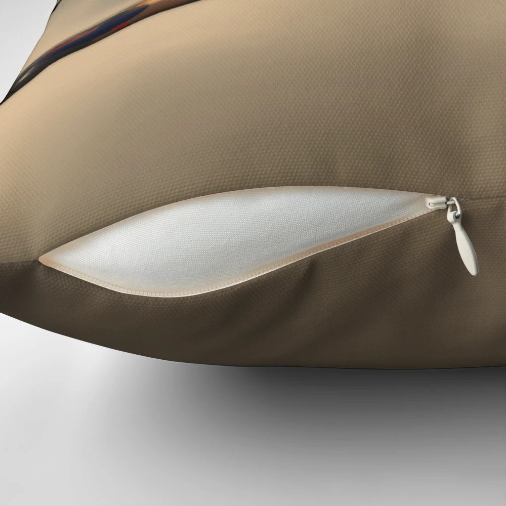 Vintage-style pillow design featuring the BBMF Spitfire and Lancaster Bomber aircraft from the Battle of Britain