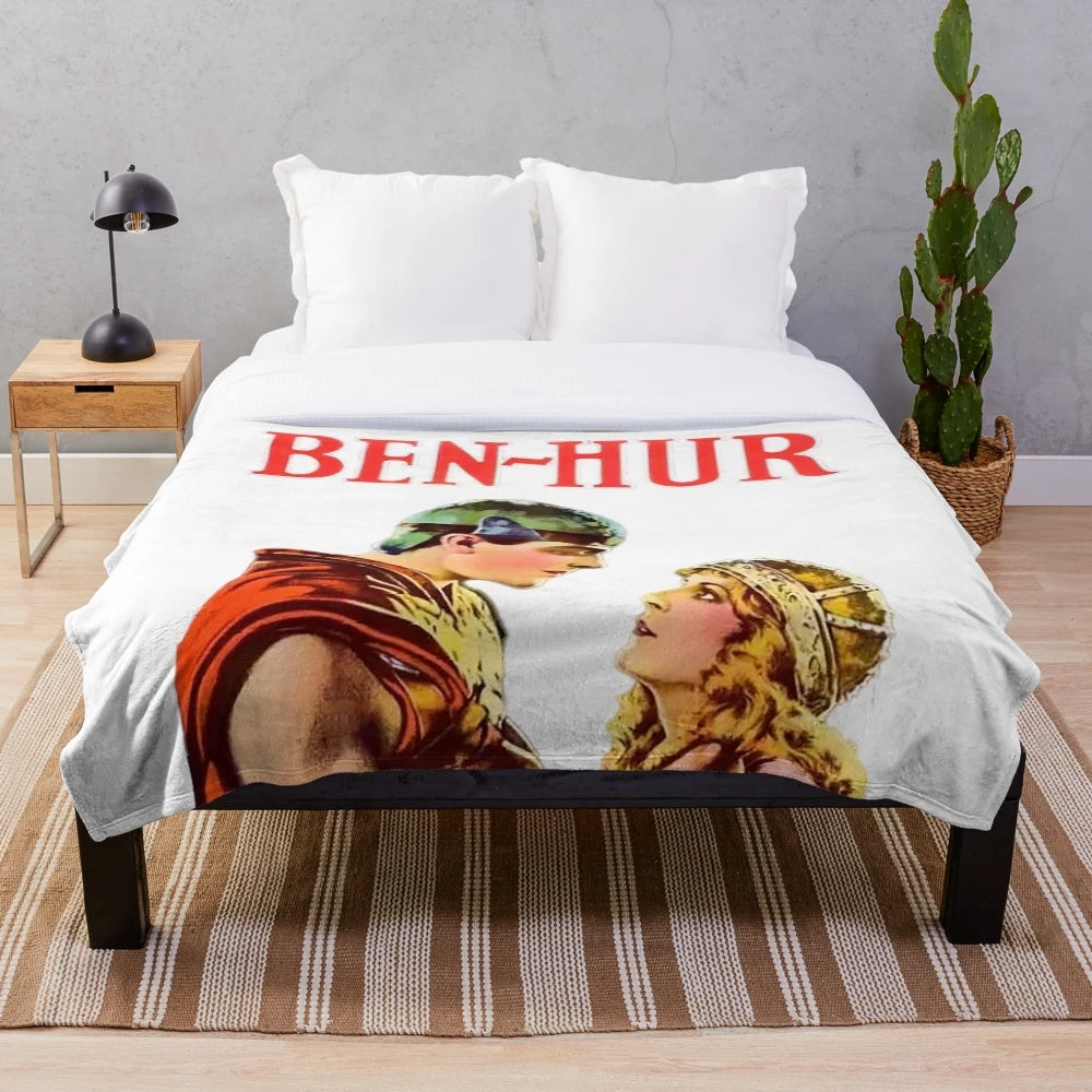 Cozy Ben-Hur 1922 plush blanket for vintage cinema lovers