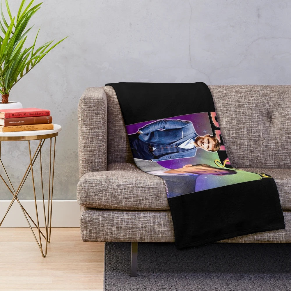 Soft and cozy plush blanket featuring vintage-inspired Ben Shepherd art design
