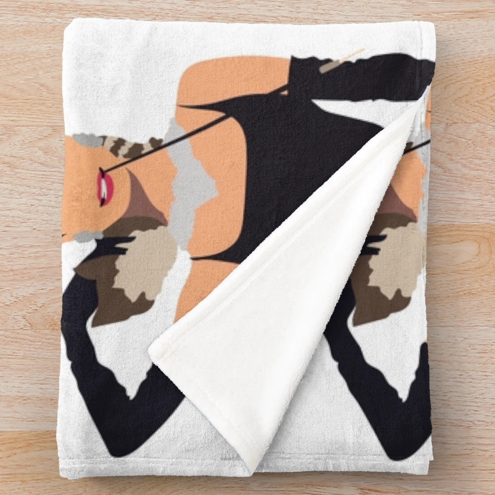 Plush blanket featuring Breakfast at Tiffany's movie scenes and Audrey Hepburn