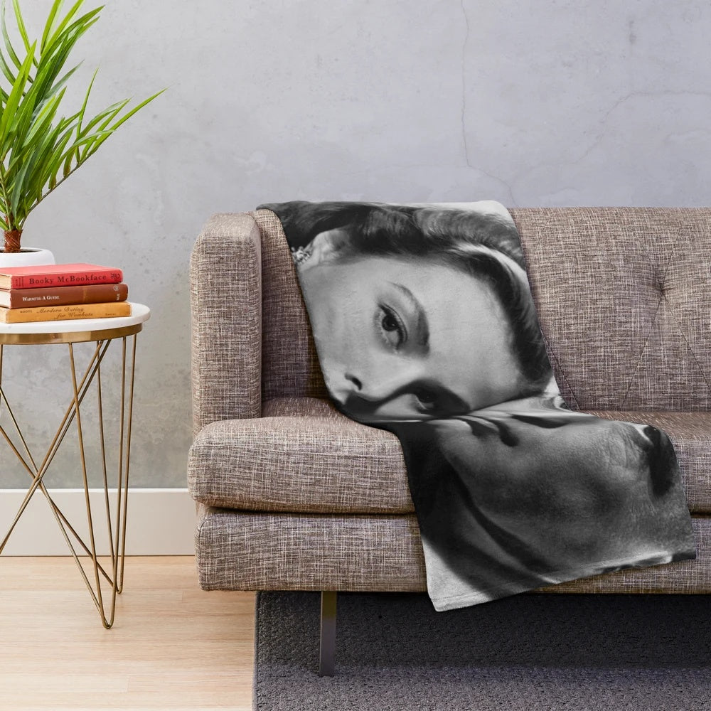 Casablanca movie-themed plush blanket with vintage design
