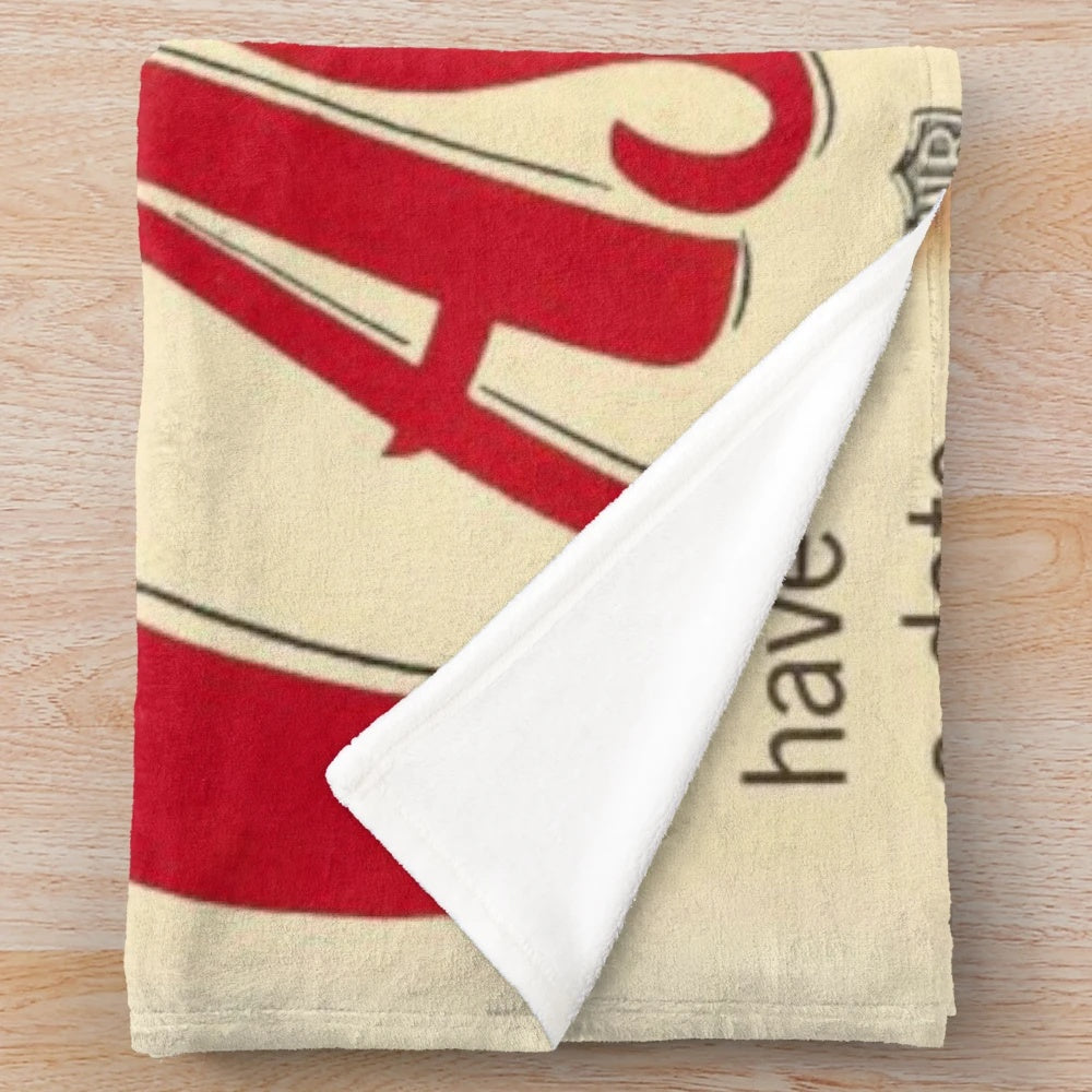 Casablanca movie-themed plush blanket