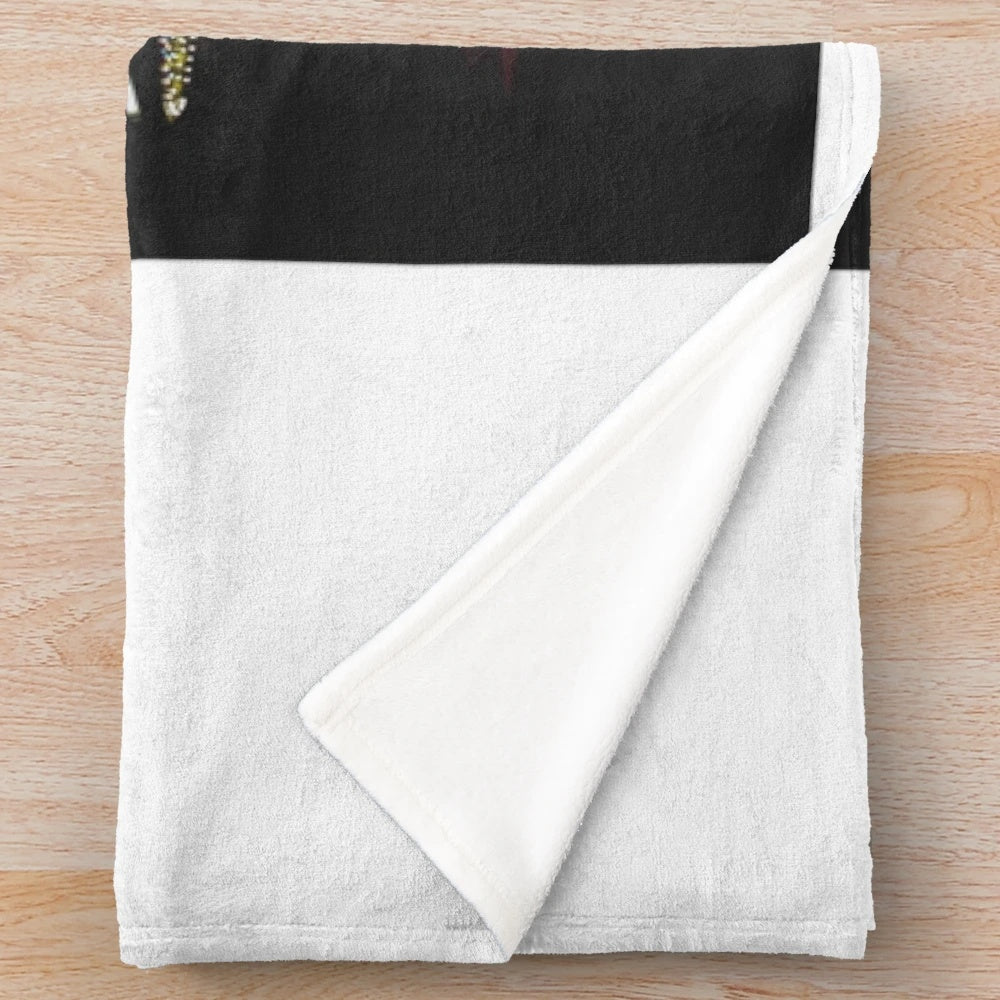 Cozy and nostalgic cinema-themed plush blanket