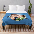 Vintage classic movie themed plush blanket