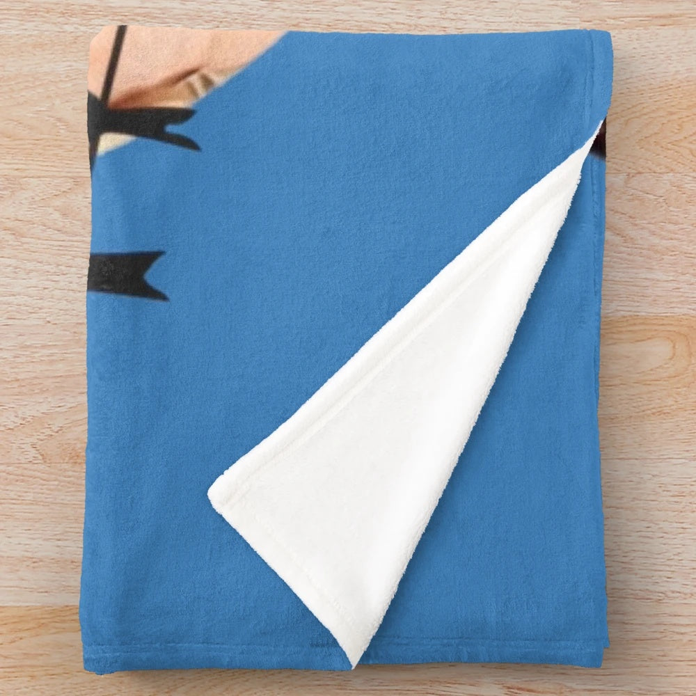 Vintage classic movie themed plush blanket