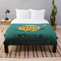Vintage-style classic plush blanket featuring Peter Pan-inspired design