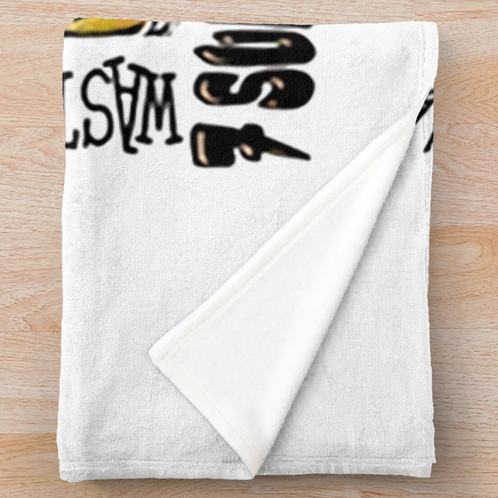 Vintage-inspired country music collage plush blanket