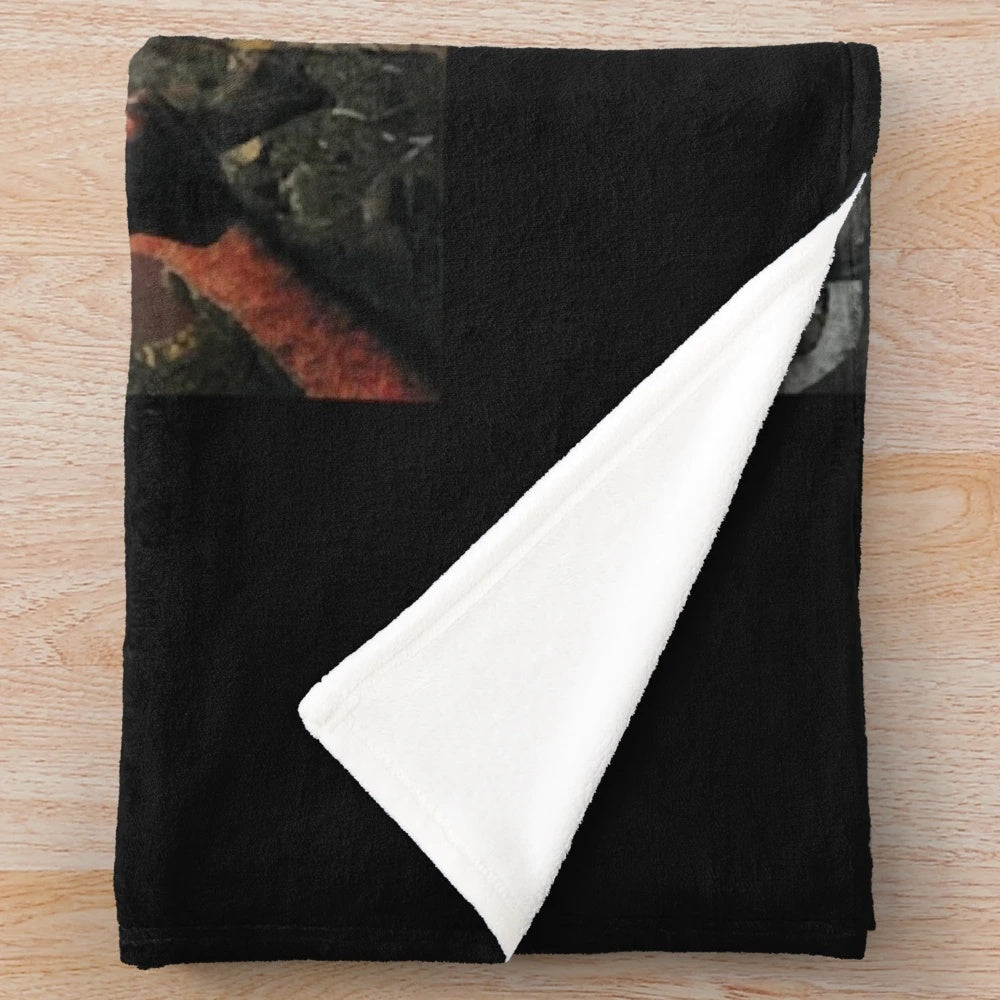 Cozy plush blanket featuring the iconic Creed band logo and weathered design