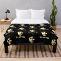 Vintage-Inspired David Plush Blanket featuring the legendary musician and actor