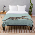 Cecil Aldin-Inspired Deerhound Plush Blanket