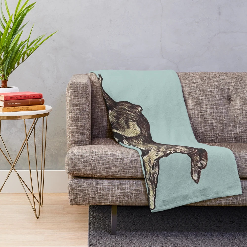Cecil Aldin-Inspired Deerhound Plush Blanket