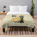 Vintage-style plush blanket featuring the classic movie poster for Dr. No