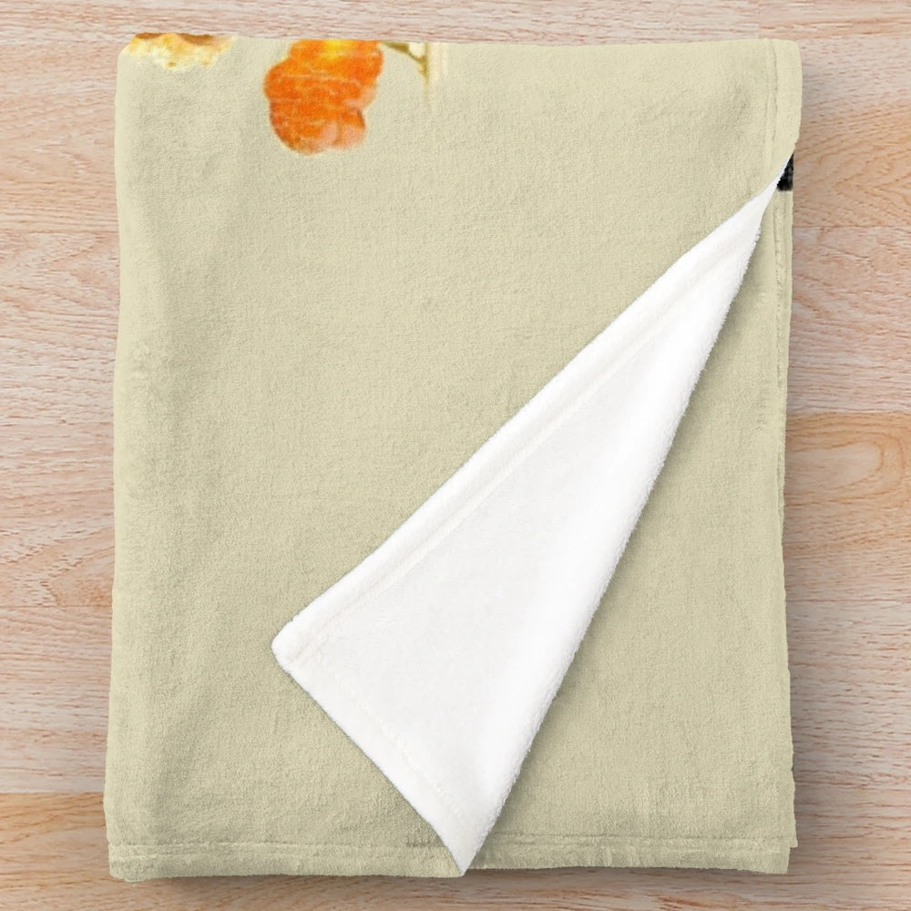 Vintage-style plush blanket featuring the classic movie poster for Dr. No