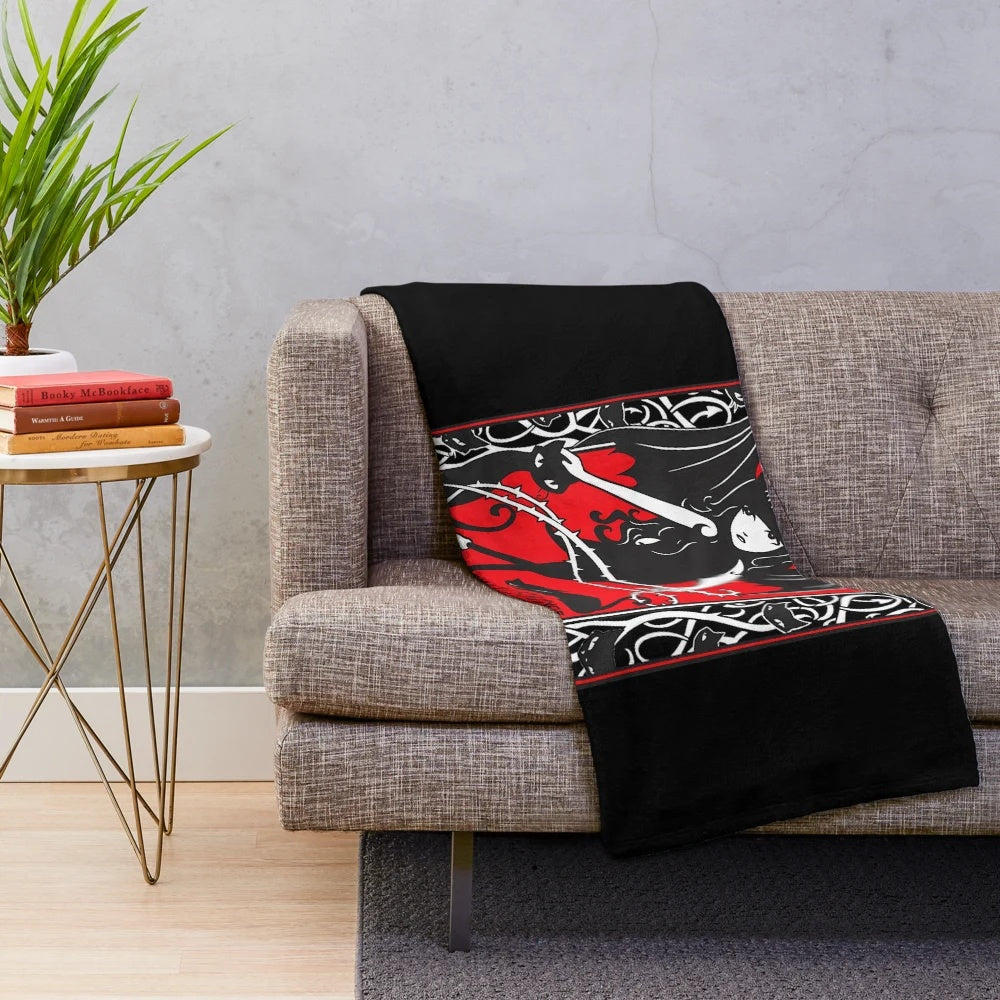 Vintage-inspired Emily anime manga themed plush blanket