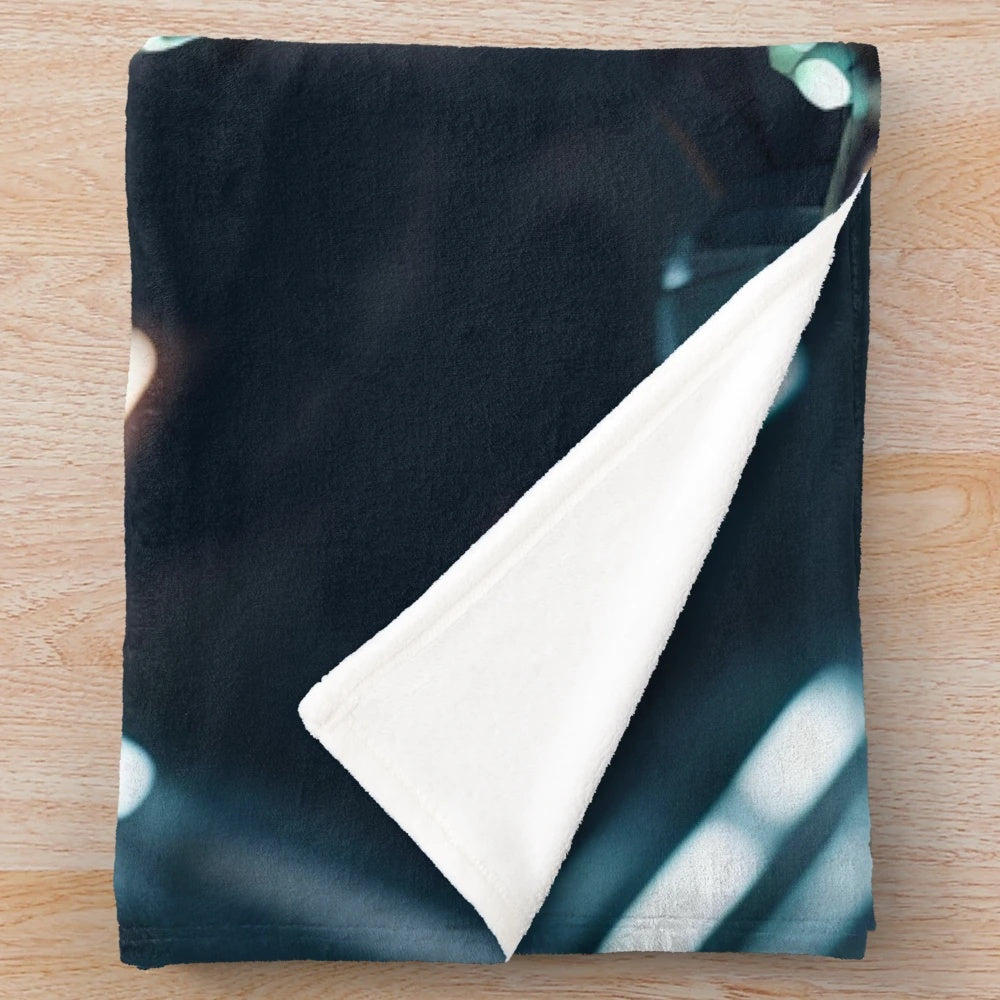 Vintage-inspired Frankenstein plush blanket with a colorful, fantasy design