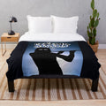 Vintage-style Genesis plush blanket featuring Peter Gabriel