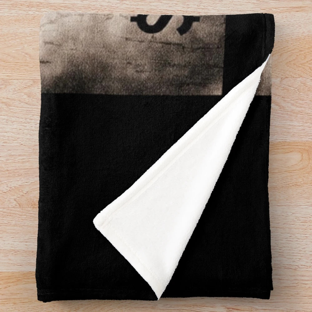Vintage-inspired plush blanket featuring George Sanders as Brian de Bois Guilbert from the classic film Ivanhoe