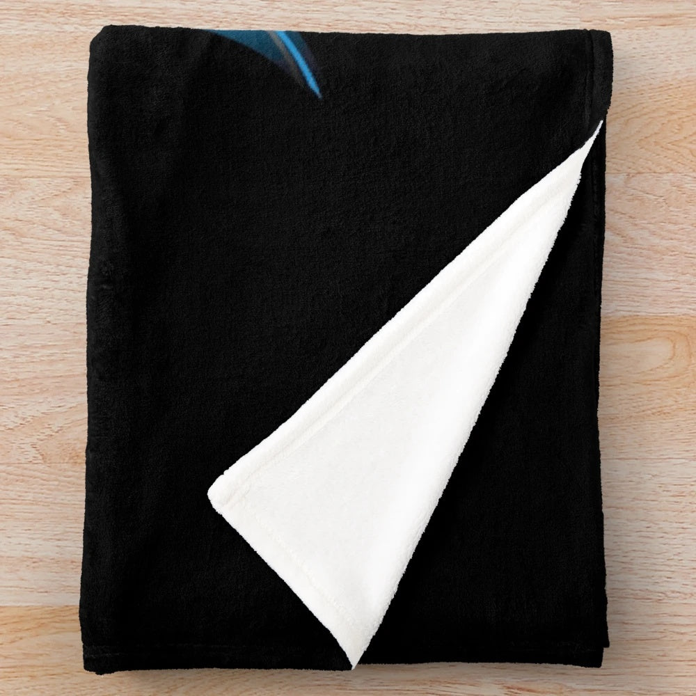 Vintage-inspired Goldorak/Grendizer plush blanket with retro anime robot design