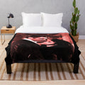 Gone with the Wind-inspired plush blanket featuring vintage Hollywood imagery