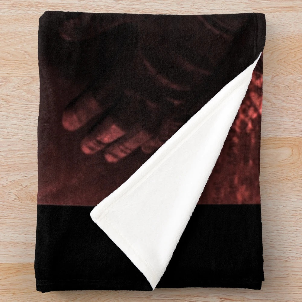 Gone with the Wind-inspired plush blanket featuring vintage Hollywood imagery