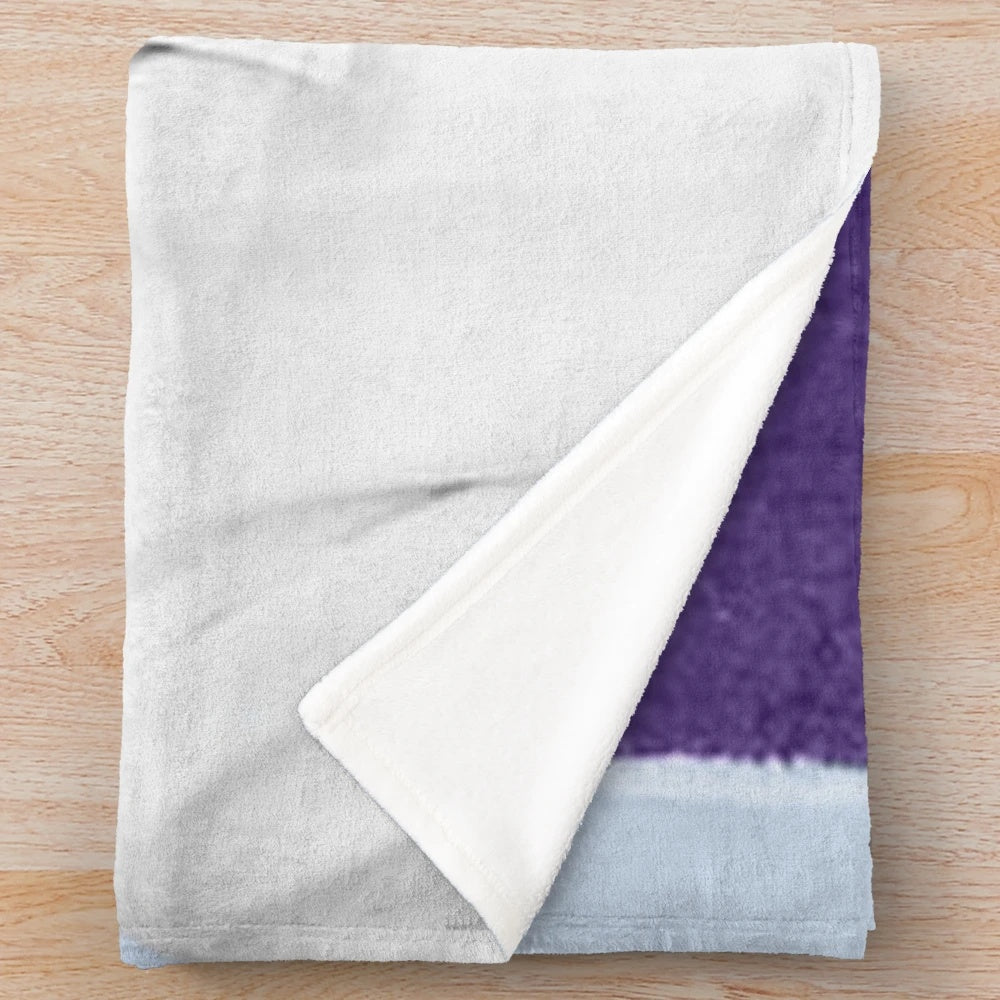 Gregory Peck Plush Blanket in Blue