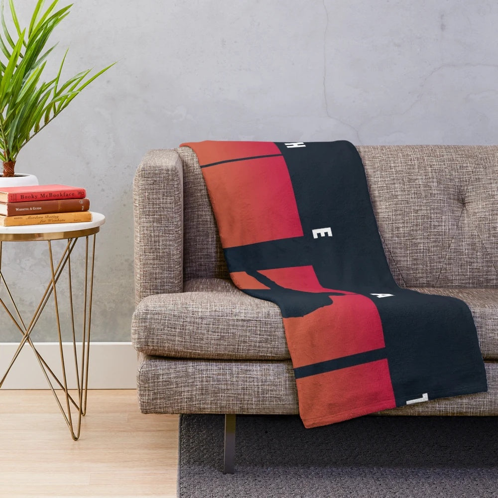 Vintage-inspired plush blanket featuring the classic 1995 crime drama film Heat