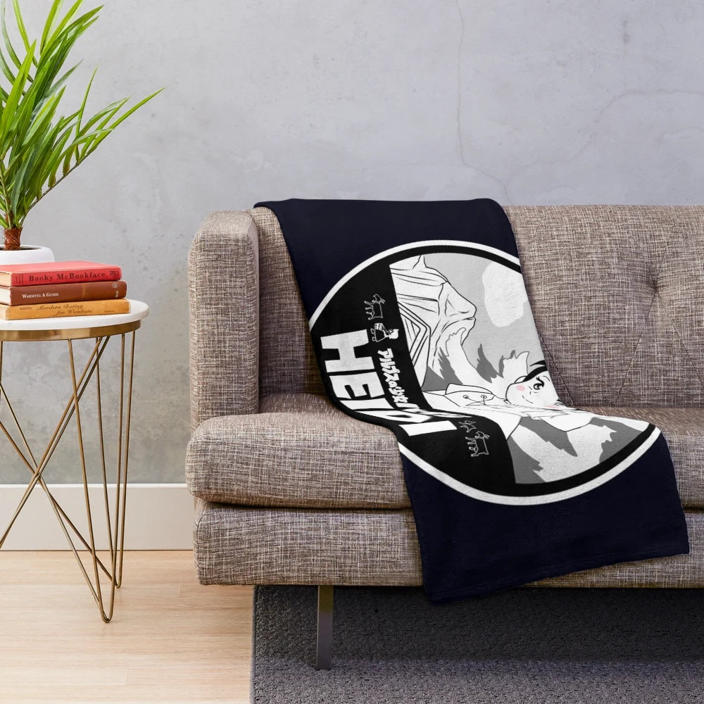 Vintage-inspired Heidi plush blanket with a soft, cozy, and cute design
