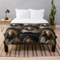Helena Bonham Carter vintage-inspired plush blanket