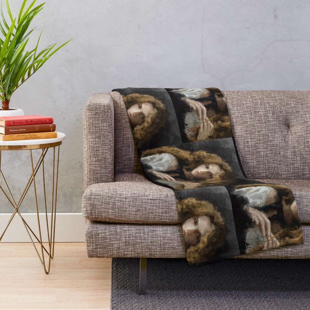 Helena Bonham Carter vintage-inspired plush blanket