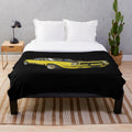 Holden Torana 1974 yellow metallic plush blanket