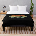 Vintage-inspired kelpie dog plush blanket