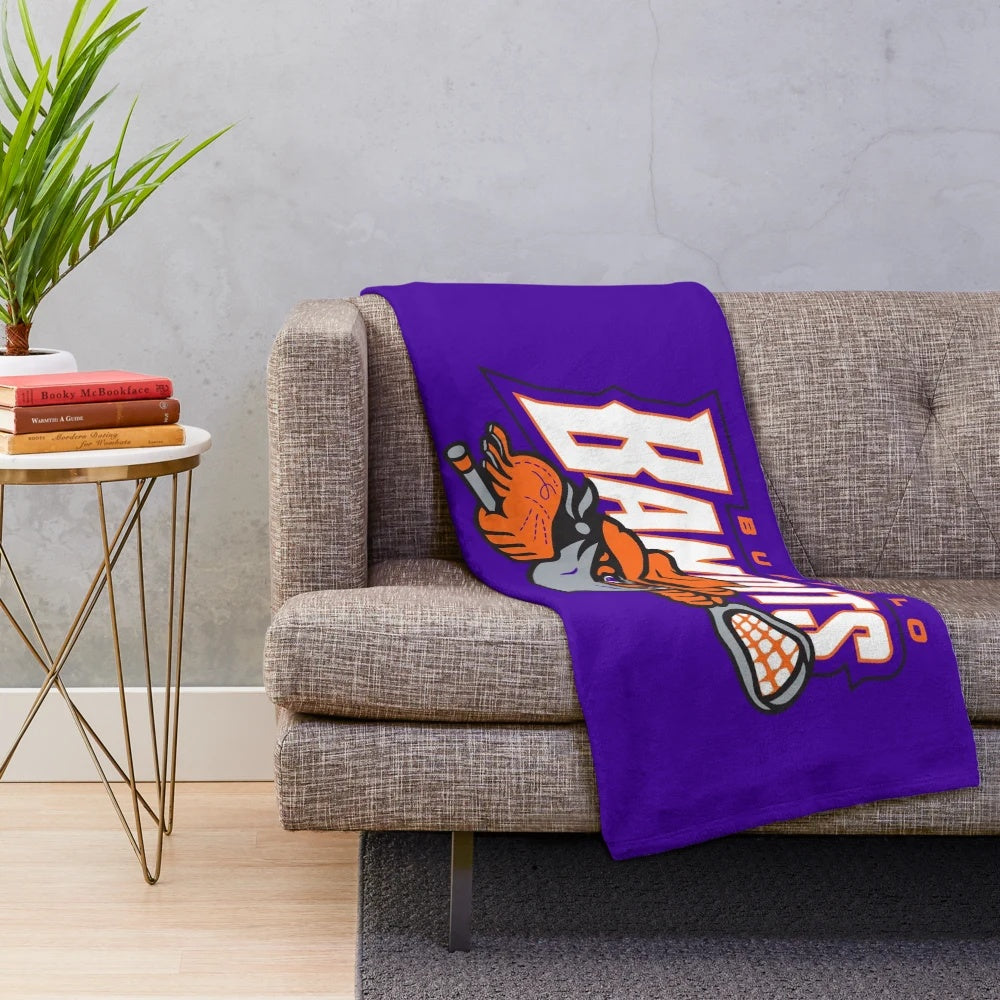 Vintage-Inspired Lacrosse Plush Blanket
