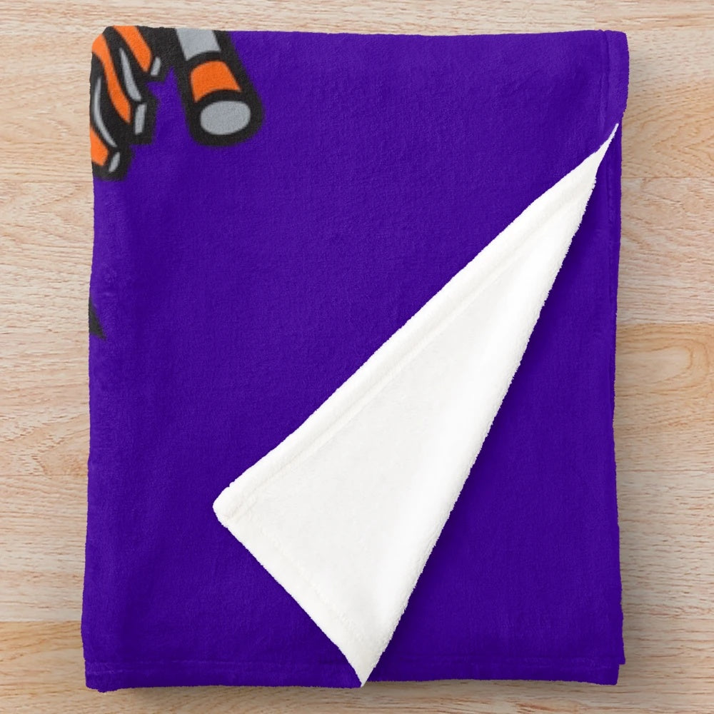 Vintage-Inspired Lacrosse Plush Blanket