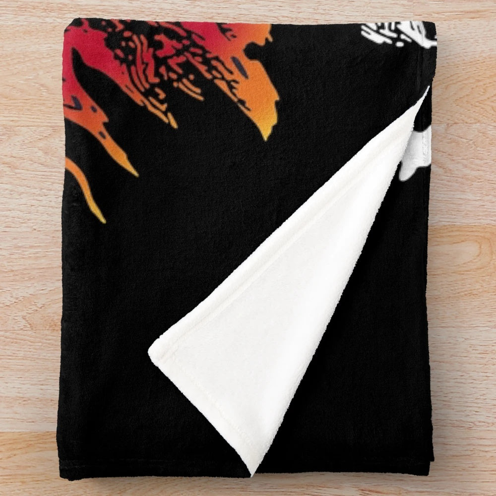 Vintage-inspired Les Miserables themed plush blanket