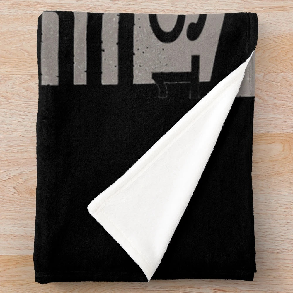 Vintage-inspired plush blanket featuring Marlon Brando's classic gangster movie character