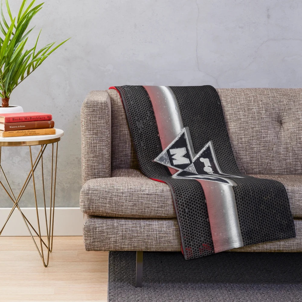 Vintage-Inspired Massey Ferguson Tractor Plush Blanket