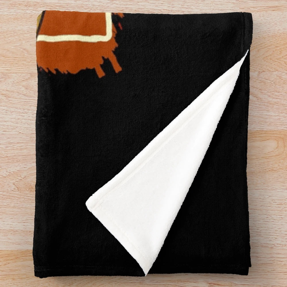 Soft plush throw blanket featuring a vintage Mercedes SLK R170 sports car design