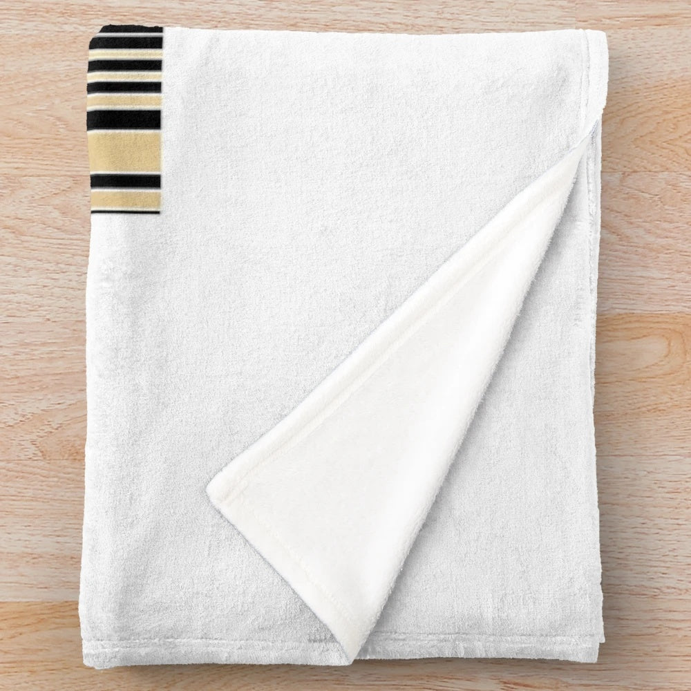 Metropolis Plush Blanket with Vintage Movie Poster Inspired Design