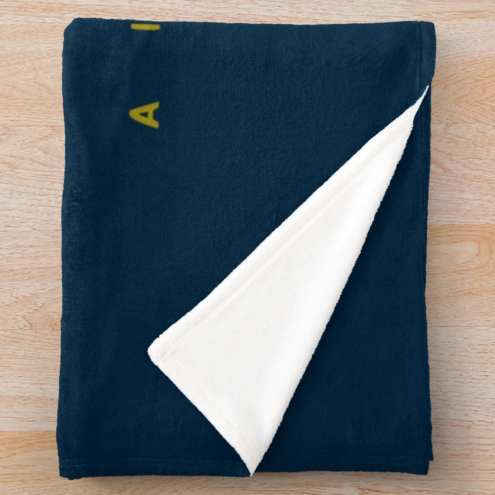 Soft and cozy plush blanket featuring a classic Mooney aircraft logo