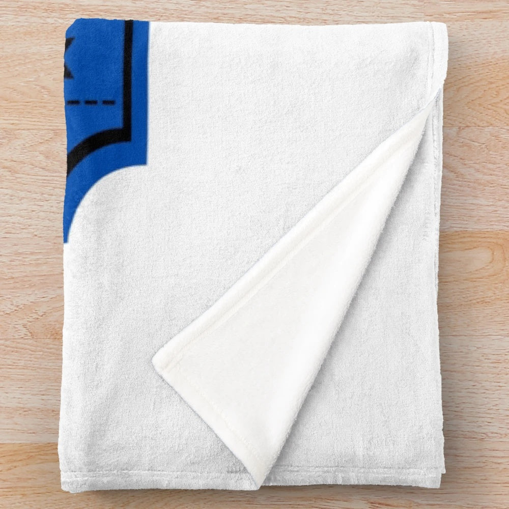 Vintage-inspired movie ticket plush throw blanket