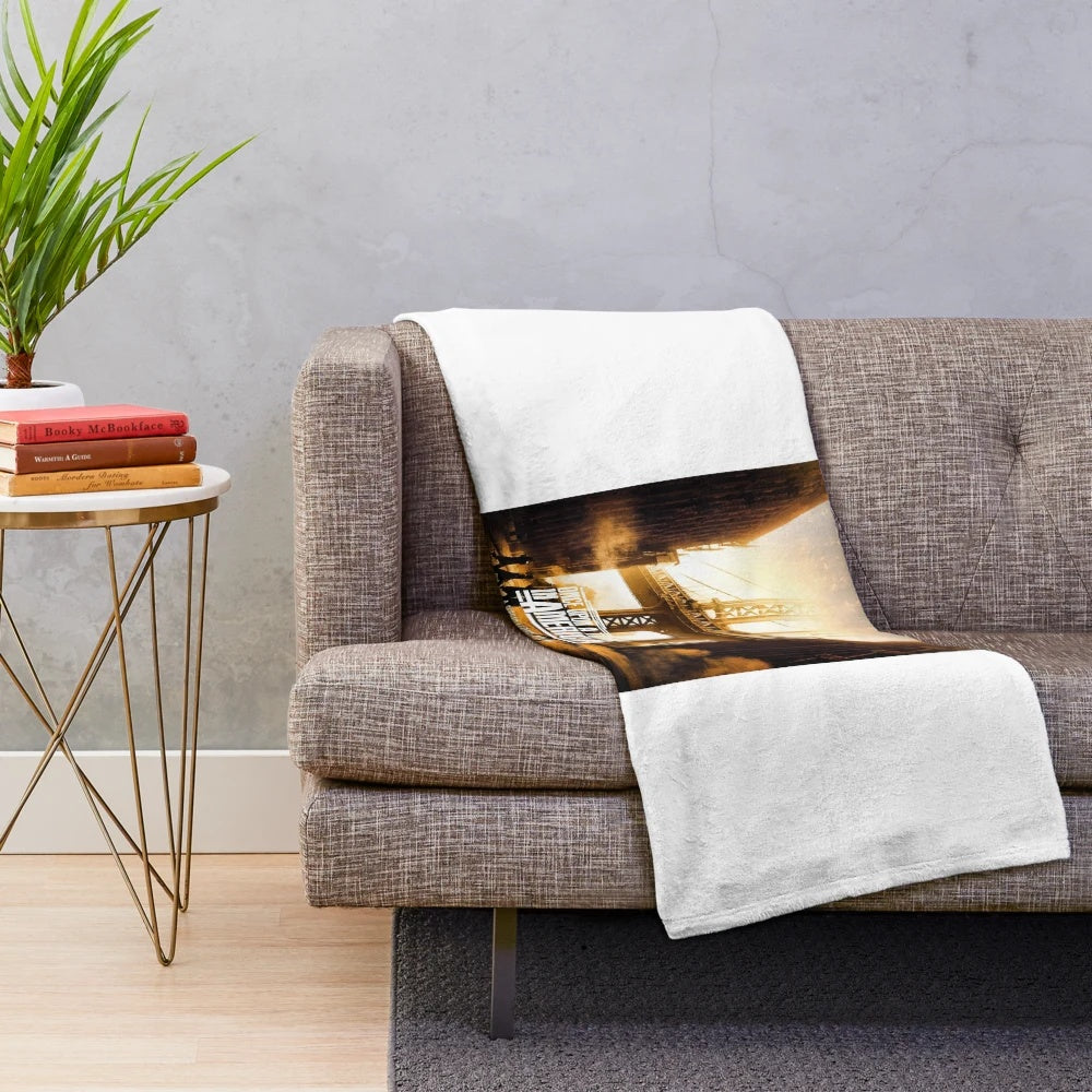Vintage-inspired "Once Upon a Time in America" plush blanket for movie fans