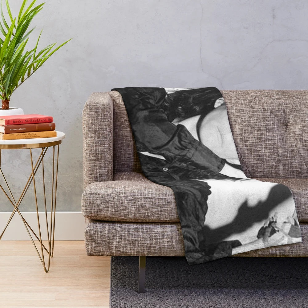 Patti Smith Plush Blanket with Vintage Poster Inspired Design