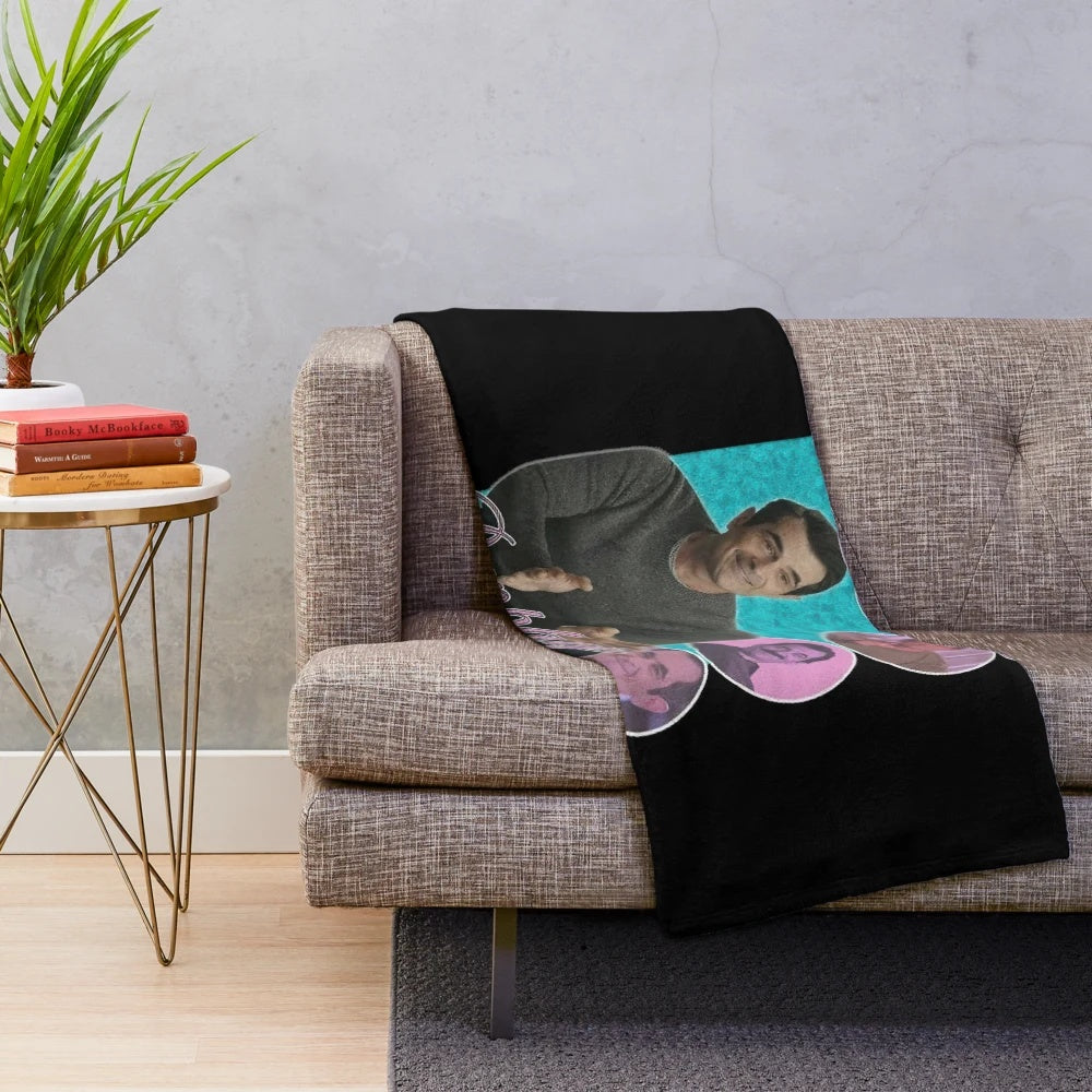 Vintage-inspired Phil Dunphy plush blanket from the TV show Modern Family