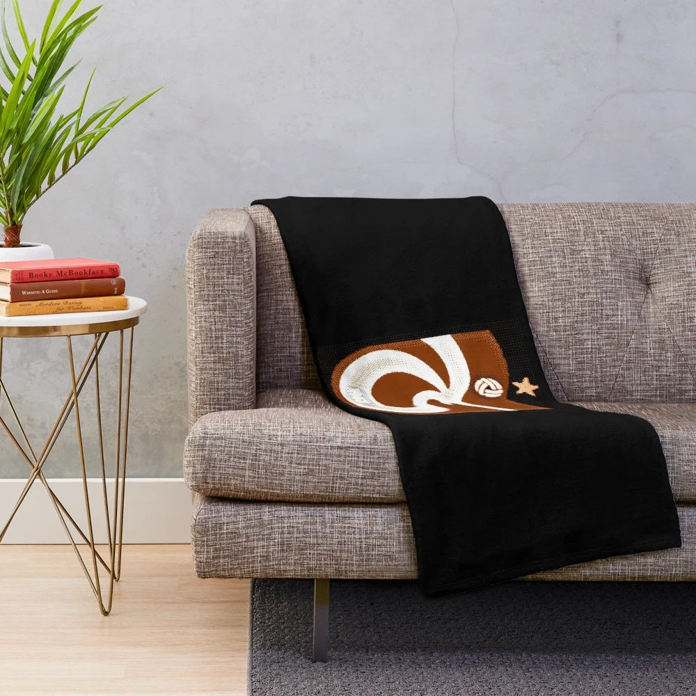 Retro-style plush blanket featuring the iconic Trabzonspor football club logo