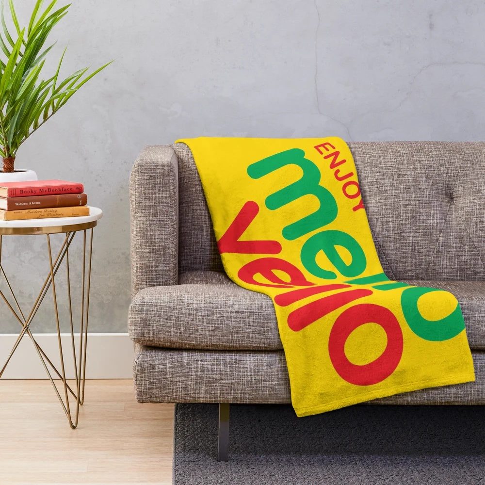 Vintage-inspired Mello Yello plush blanket