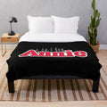 Vintage-inspired plush blanket featuring the iconic Annie musical logo