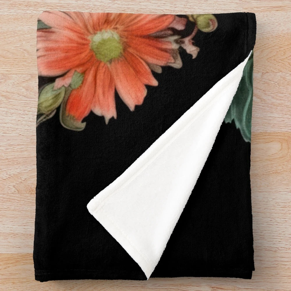Vintage-inspired plush blanket featuring classic movie artwork