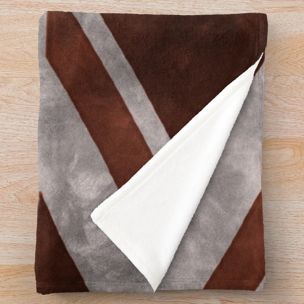 Red distressed union jack plush blanket