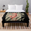 Rei Ayanami plush blanket with vintage-style art from the Evangelion anime series