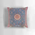 Vintage-inspired Sarouk Persian rug floral pattern decorative throw pillow